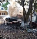 Voraz incendio arrasa con taller en Tizimín