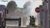 Brevard County Bomb Squad works to remove grenade from burned storage facility
