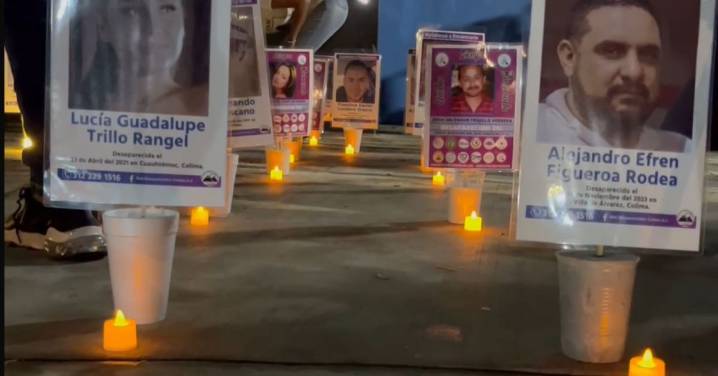 Realizan vigilia previa a marcha por el Día Internacional de las Víctimas de Desaparición Forzada