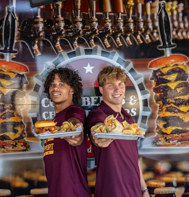 Cold Beers & Cheeseburgers teams up with ASU QB Sam Leavitt and WR Jordyn Tyson for charity promotion