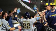 Yelich hits 2 HRs as Brewers rally past Reds, tie club record with 13th straight win