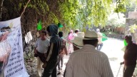 “¡Fuera Noroña!”: comuneros protestan afuera de su casa en Tepoztlán