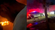 Policías rescatan a vecino del sur de Hermosillo tras incendio en su vivienda (VIDEO)