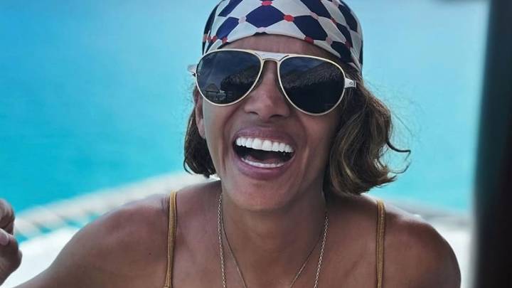 Halle Berry wows in $99 gold crochet crop top on her birthday vacation & it's the summer staple you need
