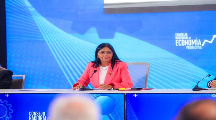 Delcy Rodríguez: Economía de Venezuela ha crecido 17 trimestres consecutivos