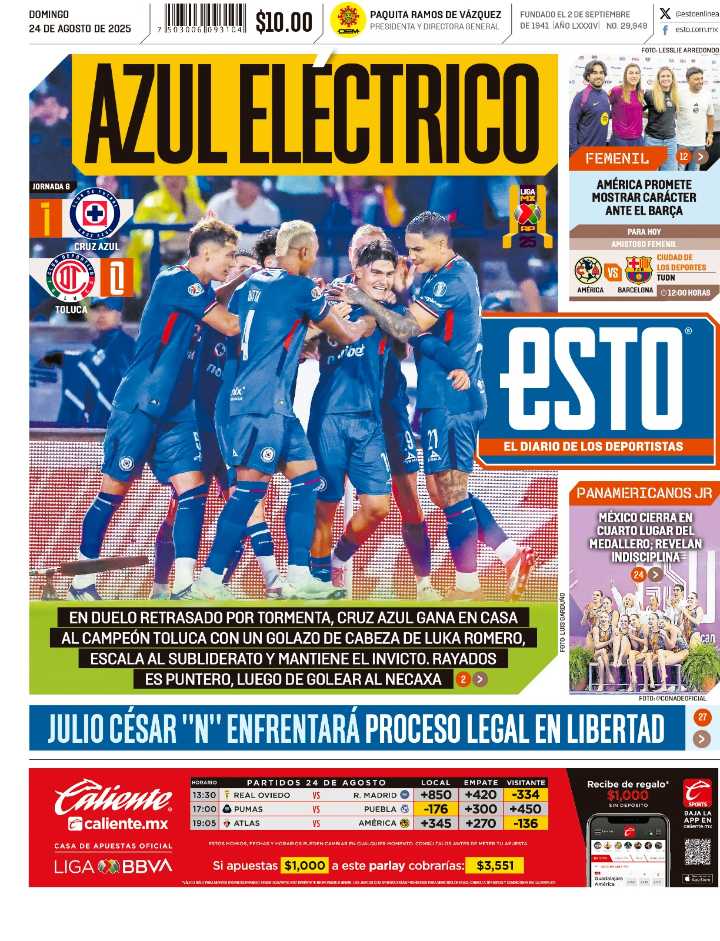 La portada 24 de agosto del 2025