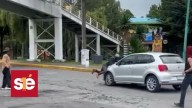 Estudiante resulta herido tras enfrentamiento entre manifestantes y automovilista en Toluca