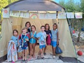 El Grupo Scout Eryteeia de San Fernando celebra su campamento de verano en Jimena de la Frontera