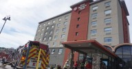 Firefighters knock down small fire at downtown hotel, no injuries