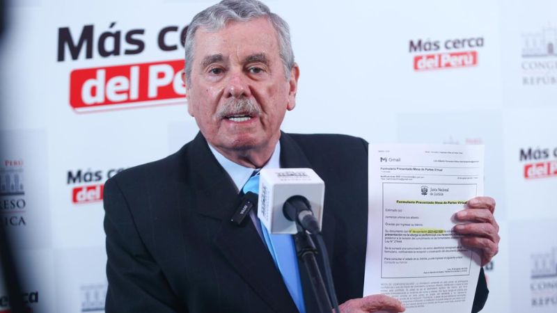 Congresista Fernando Rospigliosi pide a la JNJ la destitución del juez Richard Concepción Carhuancho