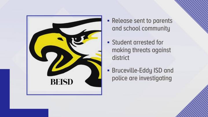 Middle School student arrested for threat against Bruceville