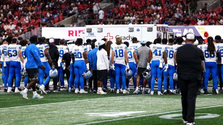 Lions preseason game halted after Morice Norris injured
