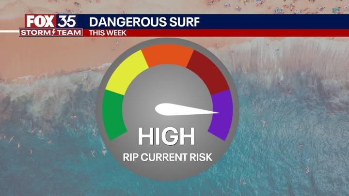 Orlando weather: Hurricane Erin brings dangerous conditions to local beaches