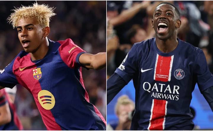 Lamine Yamal vs Ousmane Dembele: Barcelona and PSG set to clash in 2025