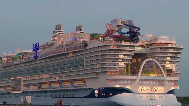 One of the world’s largest cruise ships arrives at Port Canaveral