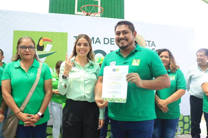 RUTH GONZÁLEZ TOMA PROTESTA A COMITÉS MUNICIPALES DEL PARTIDO VERDE DE ÉBANO Y TAMUÍN