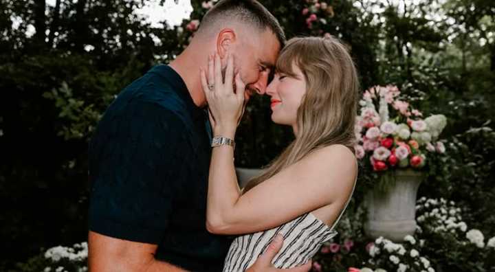 Taylor Swift y Travis Kelce anuncian su compromiso con romántica sesión de fotos
