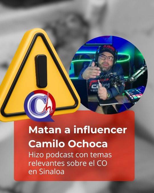 Asesinan a influencer sinaloense Camilo Ochoa en Morelos