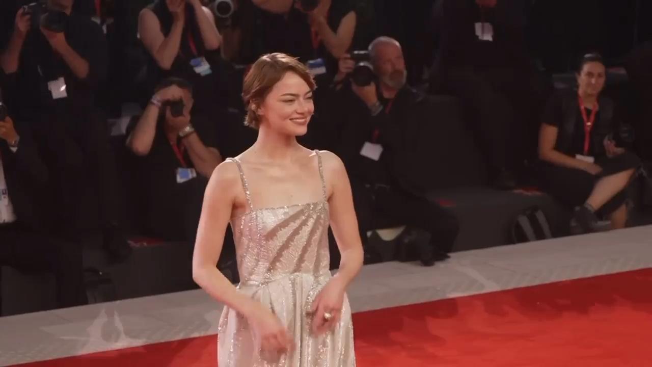 Emma Stone, Jesse Plemons premiere 'Bugonia' in Venice