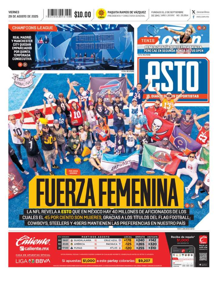 Portada ESTO 29 de agosto