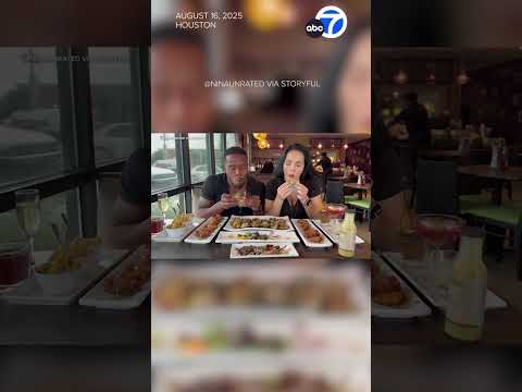 Driver smashes through restaurant as influencers film review