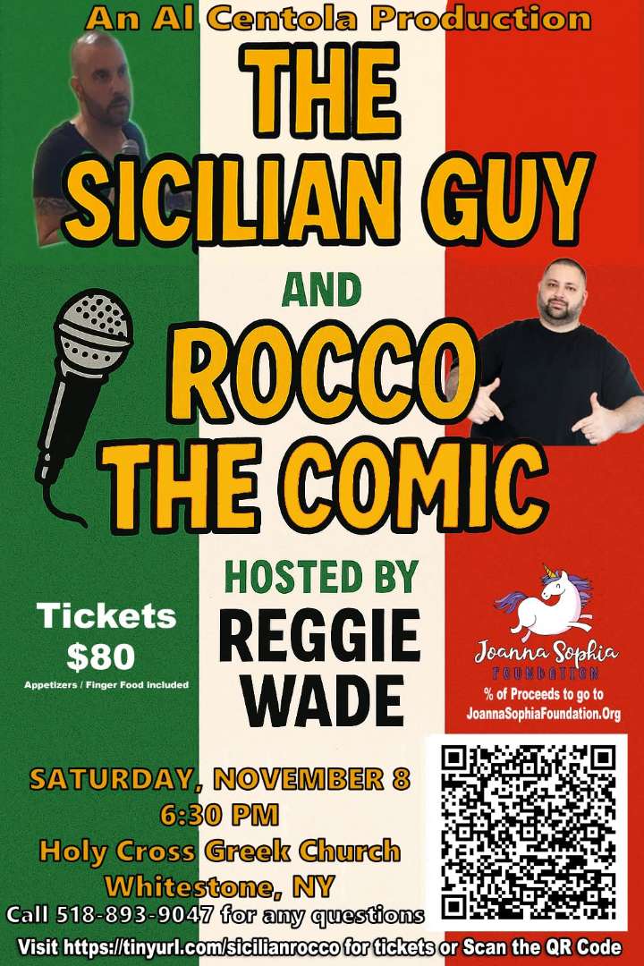 Rocco the Comic & The Sicilian Guy, Hosted By Reggie Wade