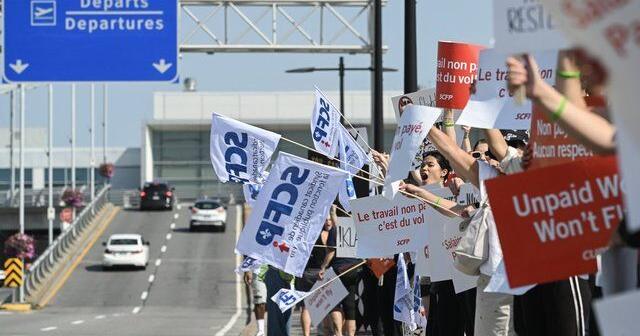 Passengers left in the lurch as Air Canada fleet grounded over labour strife