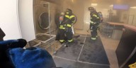Firefighters work to put out dryer fire in Waterford