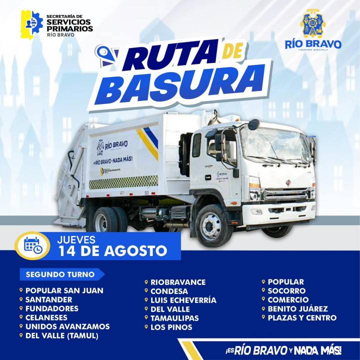 Recolección de basura del día de hoy