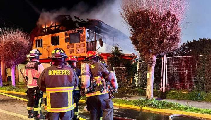 Fatal incendio en casa de San Fernando: persona no alcanzó a escapar y falleció entre las llamas