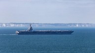 Gerald R. Ford strike group passes through Strait of Dover