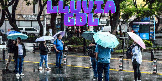 Lunes de lluvias y actividad eléctrica para Guadalajara en esta hora