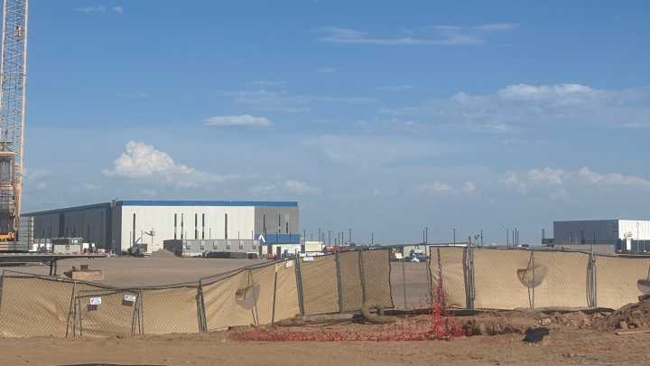 A data center campus is being built on a former Glendale rose farm
