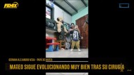 Mateo da sus primeros pasos tras la cirugía