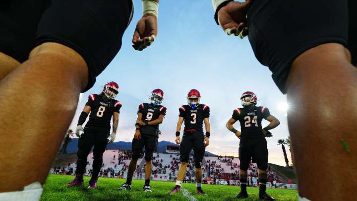 Palm Springs varsity football defeated Segerstrom of Santa Ana in season