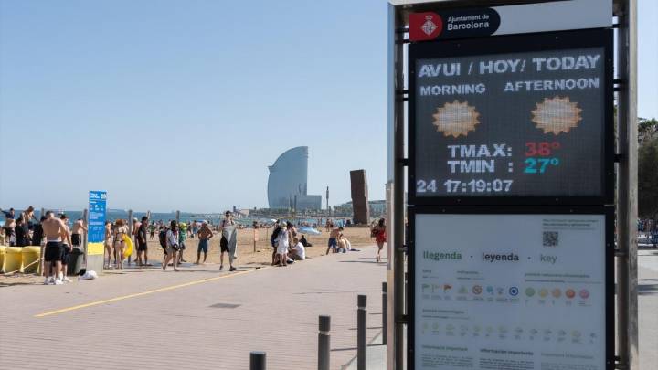 Media Cataluña en alerta por temperaturas extremas en la peor ola de calor del verano