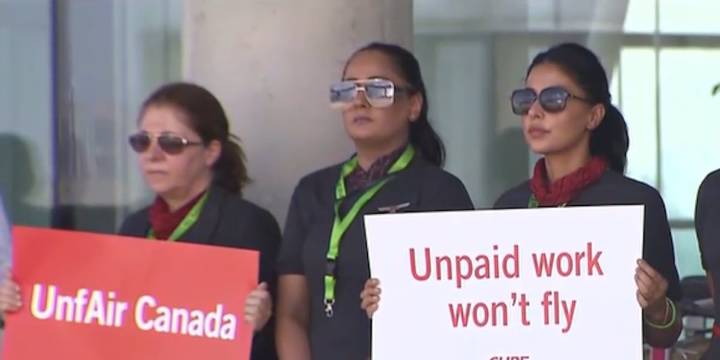 Strike by 10,000 Air Canada flight attendants declared illegal