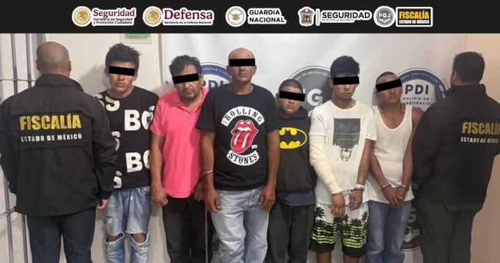 Detienen a nueve integrantes de la célula delictiva ‘M4′ dedicada a la extorsión en Edomex