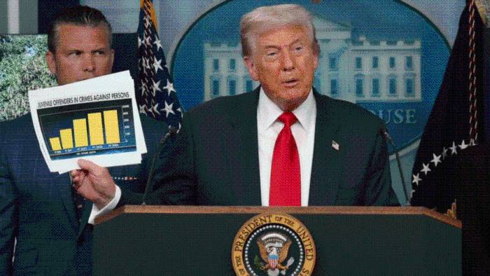 Trump anuncia control federal de la Policía de Washington D.C.