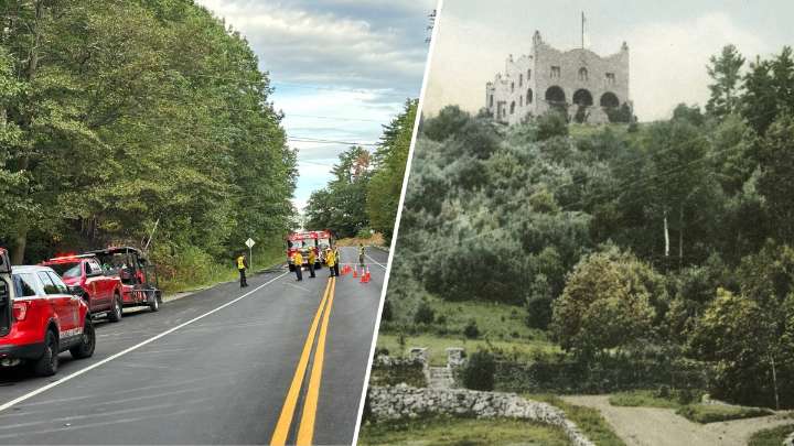 Kimball Castle in Gilford, NH destroyed in fire