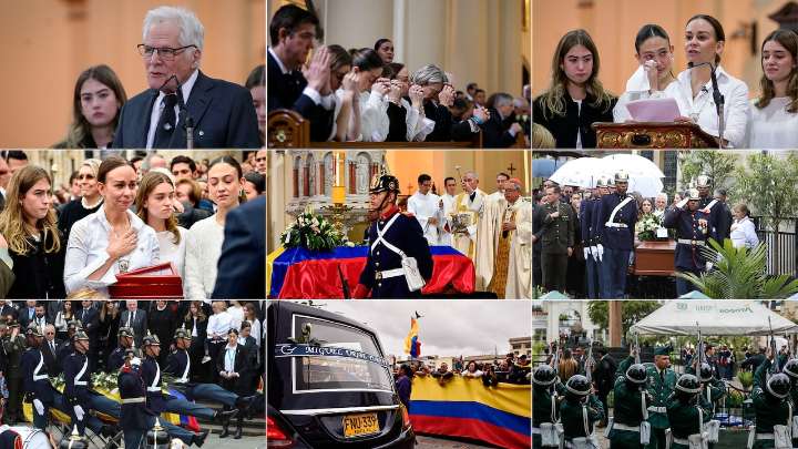 Los 10 poderosos momentos de la ceremonia y el sepelio de Miguel Uribe Turbay