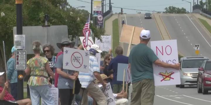 Dozens attend ‘No Haters’ protest in Greenville