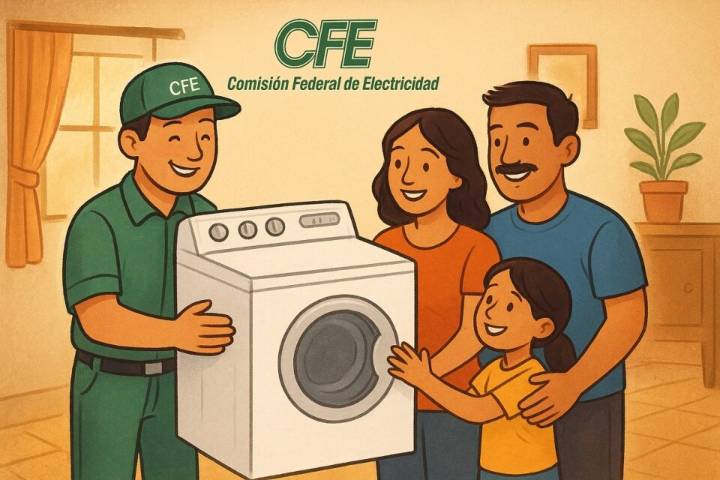 CFE renueva lavadoras y electrodomésticos viejos con programa ASI