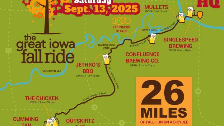 RAGBRAI's bar-hopping Great Iowa Fall Ride set for Sept. 13