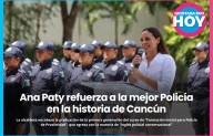 Ana Paty Peralta encabeza graduación de la primera generación de policías de proximidad en Cancún