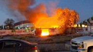 Se incendian tapias en la Panamericana