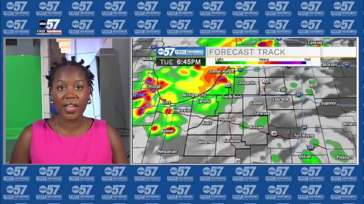 Storms arrive this evening, Seasonable weather ahead