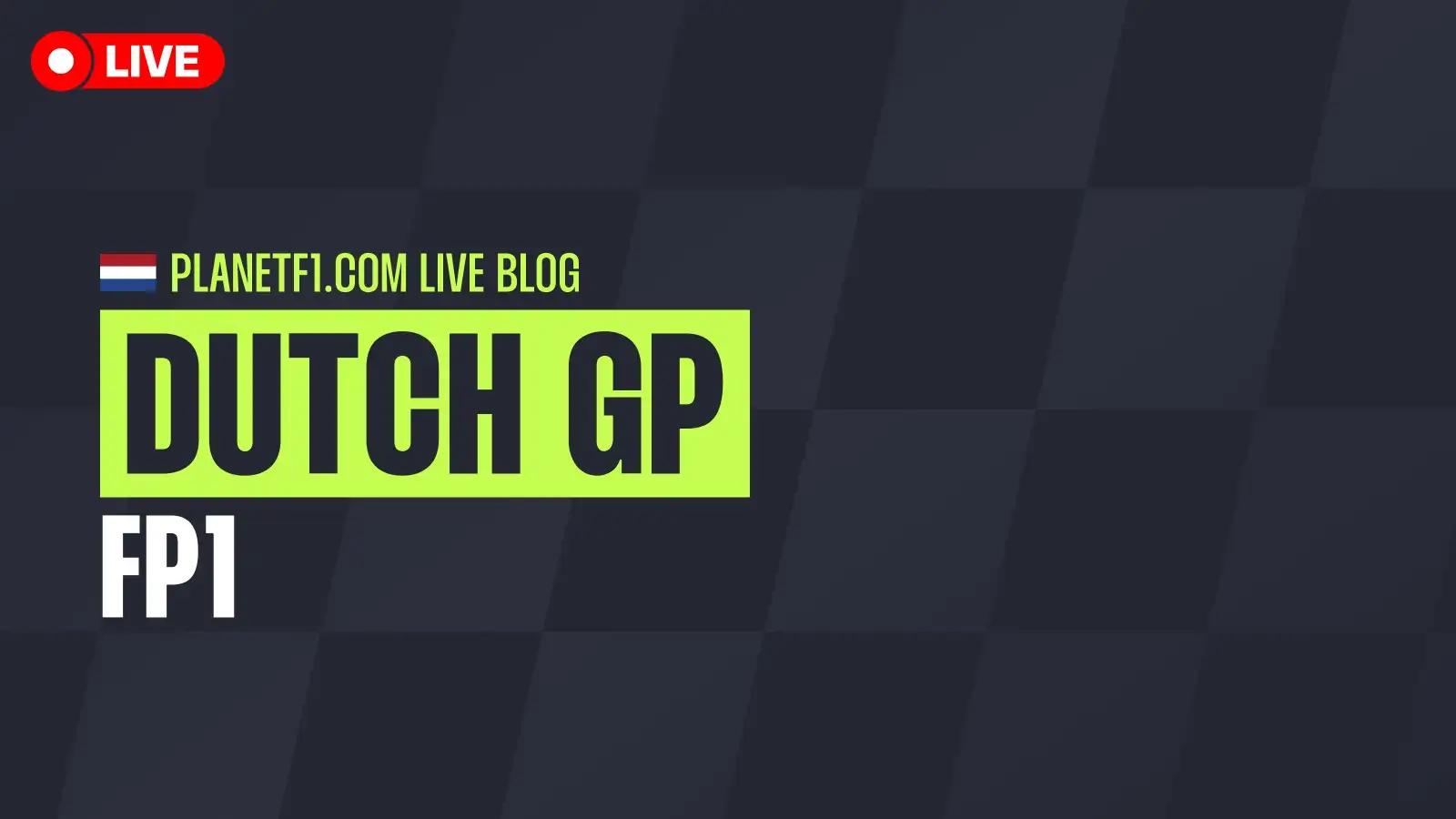 F1 LIVE: All the action as it happened from FP1 at the Dutch GP