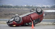 VIDEO. Impactante vuelco de una camioneta en la Circunvalación Oeste: una mujer fue devirada en código rojo