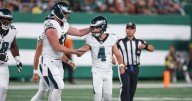 Handing out 10 awards from the Eagles